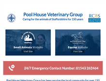 Tablet Screenshot of poolhousevets.com